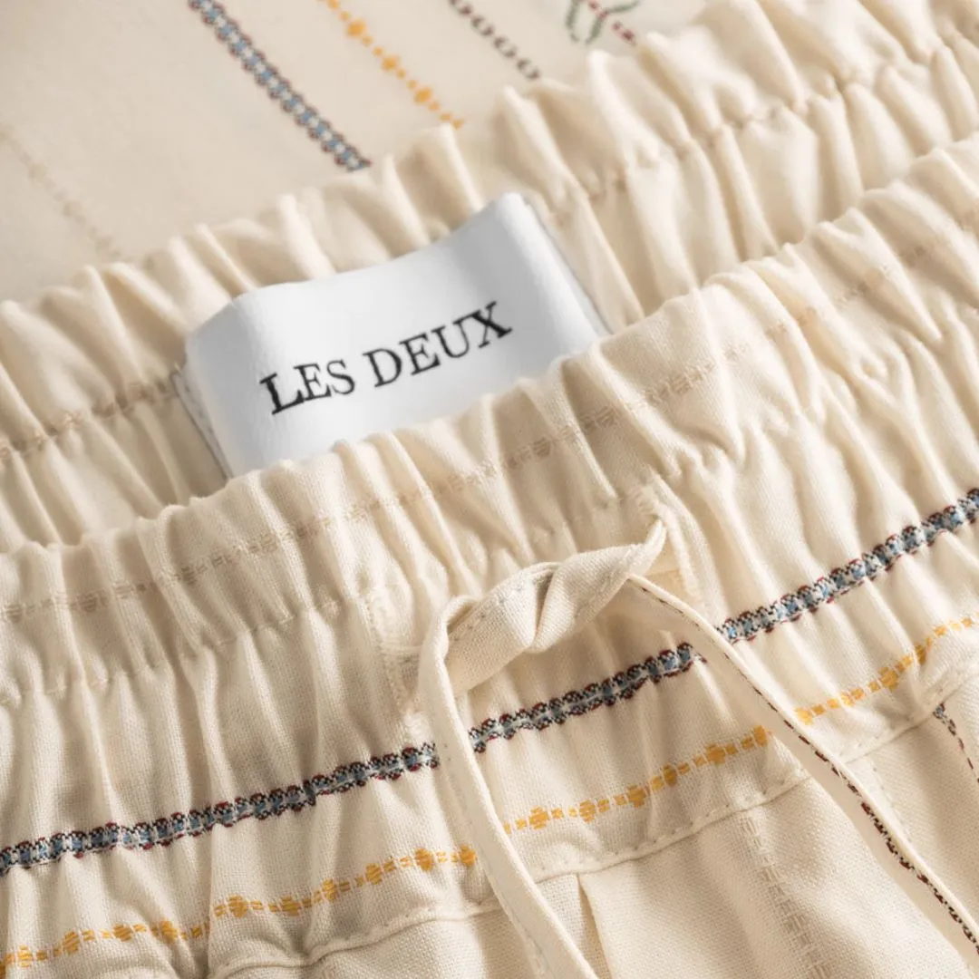Porter Embroidery Pants (Light Ivory)
