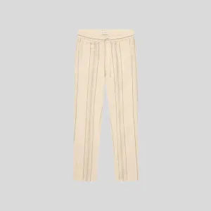 Porter Embroidery Pants (Light Ivory)