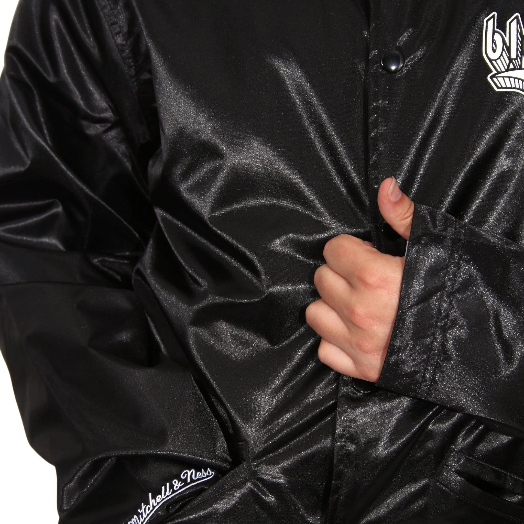 Portland Blazers Mitchell & Ness Doodle Coaches Black Jacket