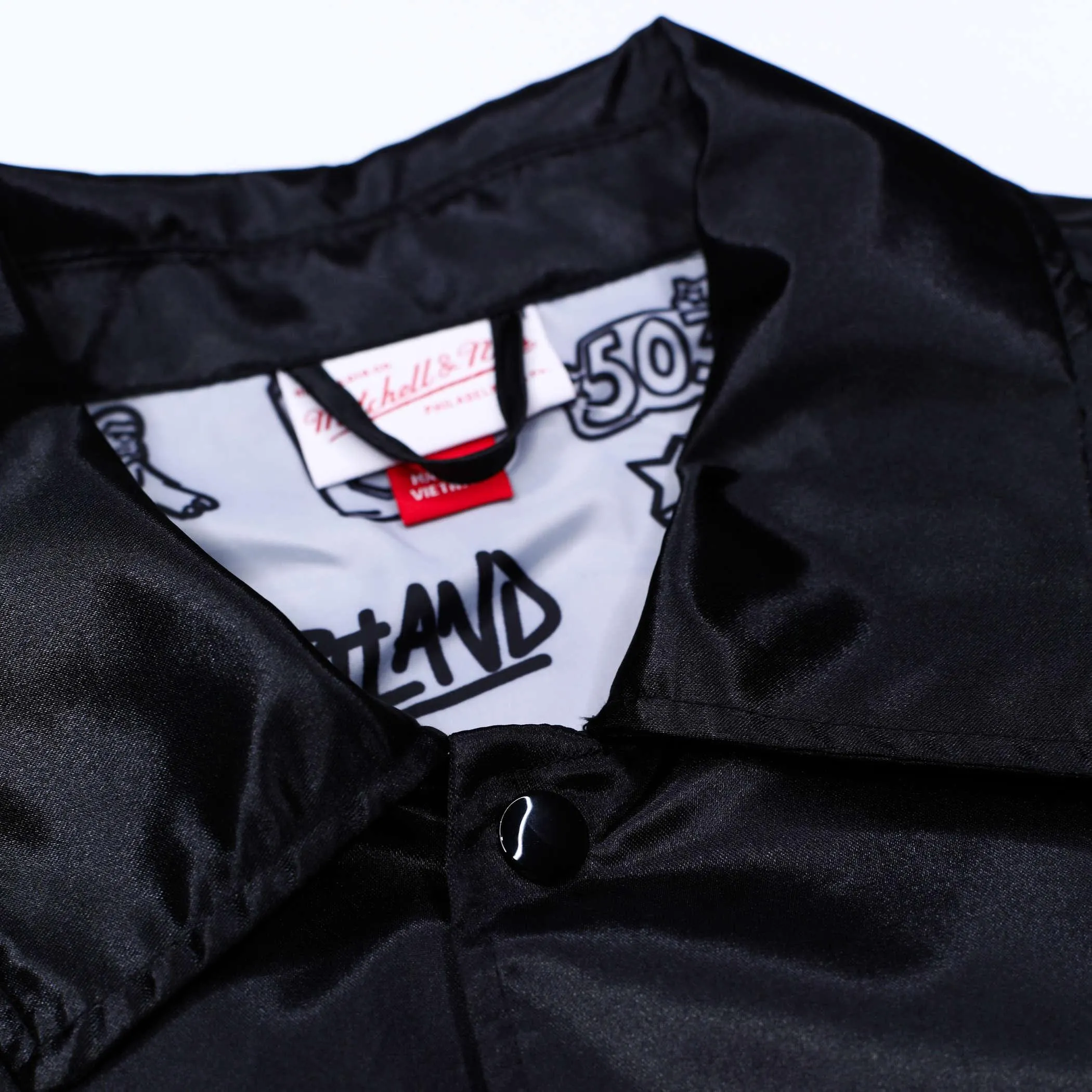 Portland Blazers Mitchell & Ness Doodle Coaches Black Jacket