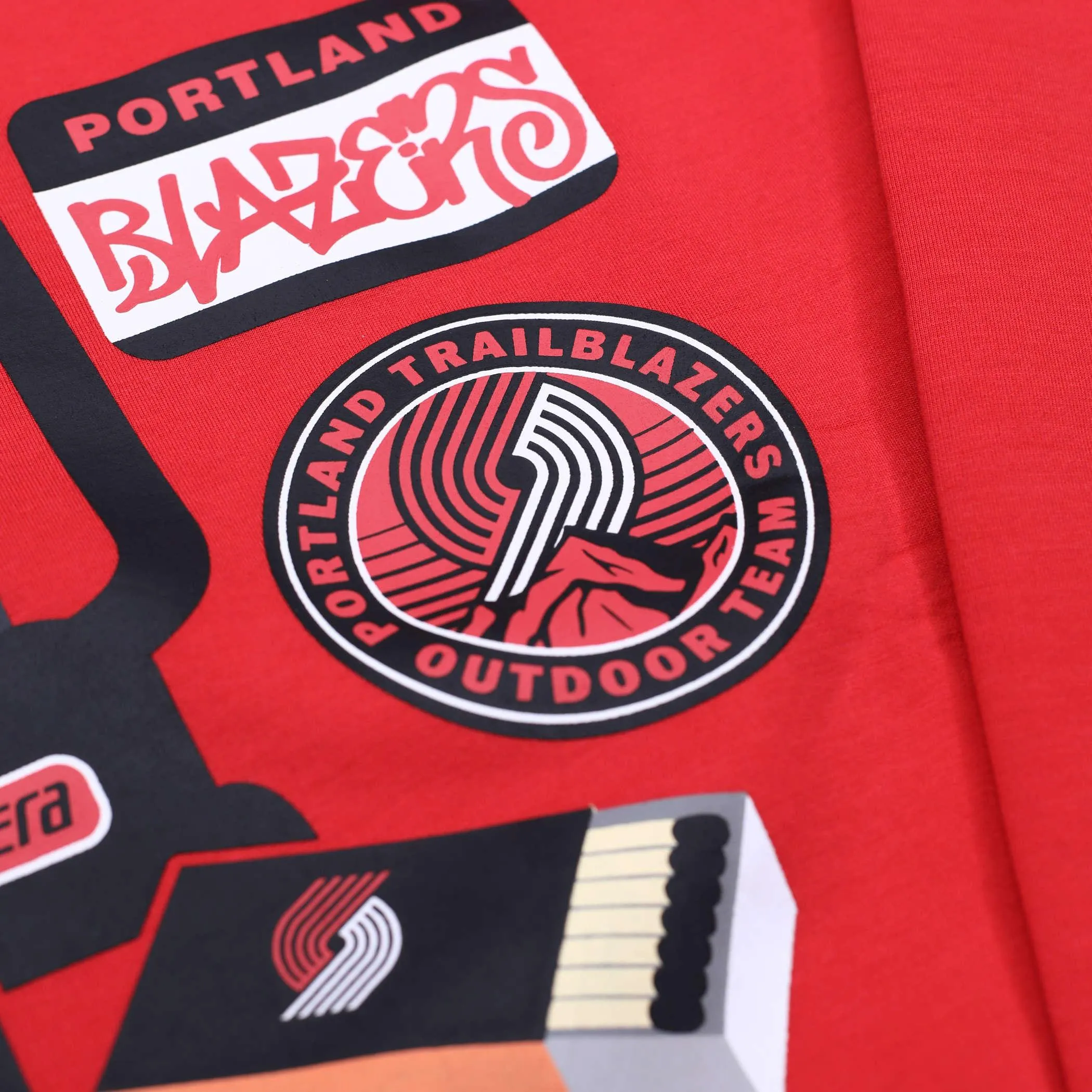 Portland Trail Blazers New Era Camping Essentials Red Crew