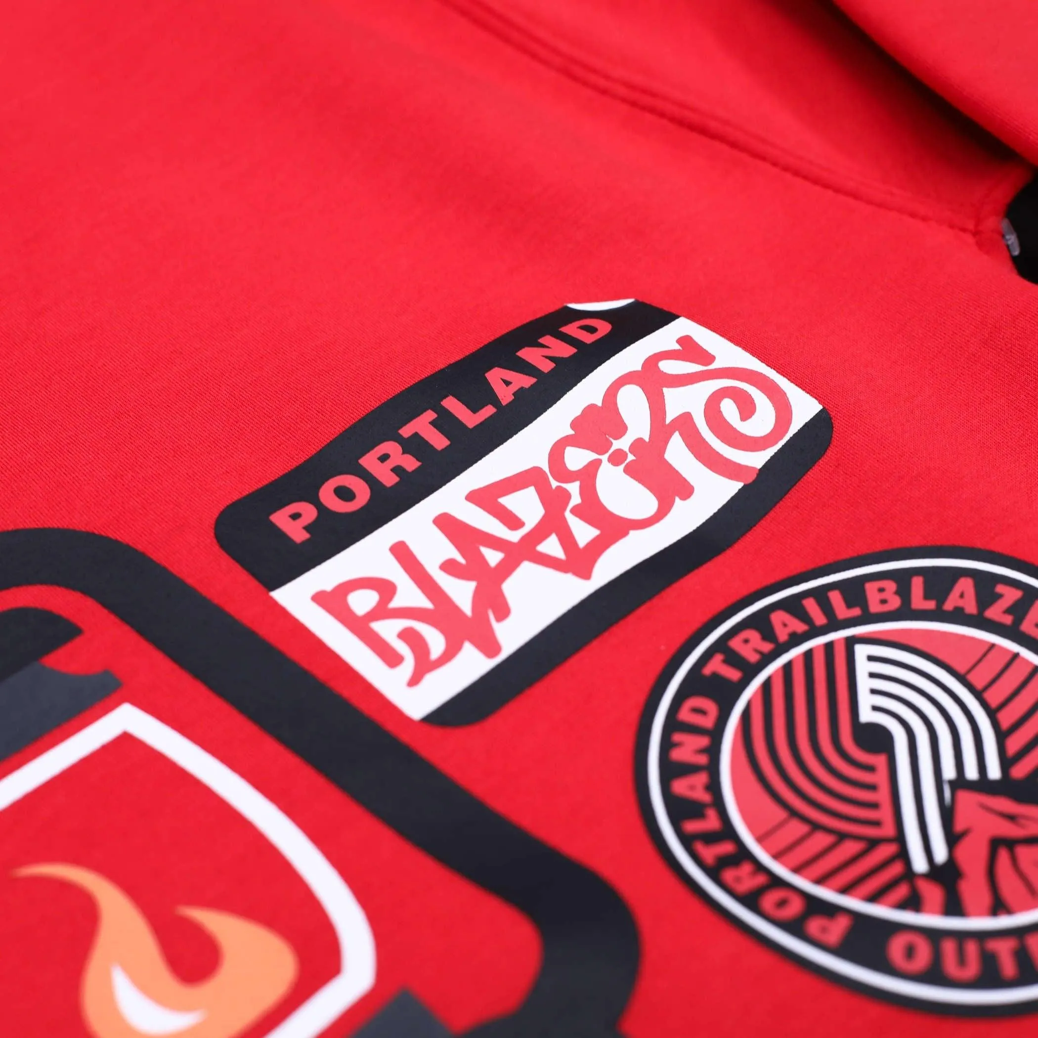 Portland Trail Blazers New Era Camping Essentials Red Crew
