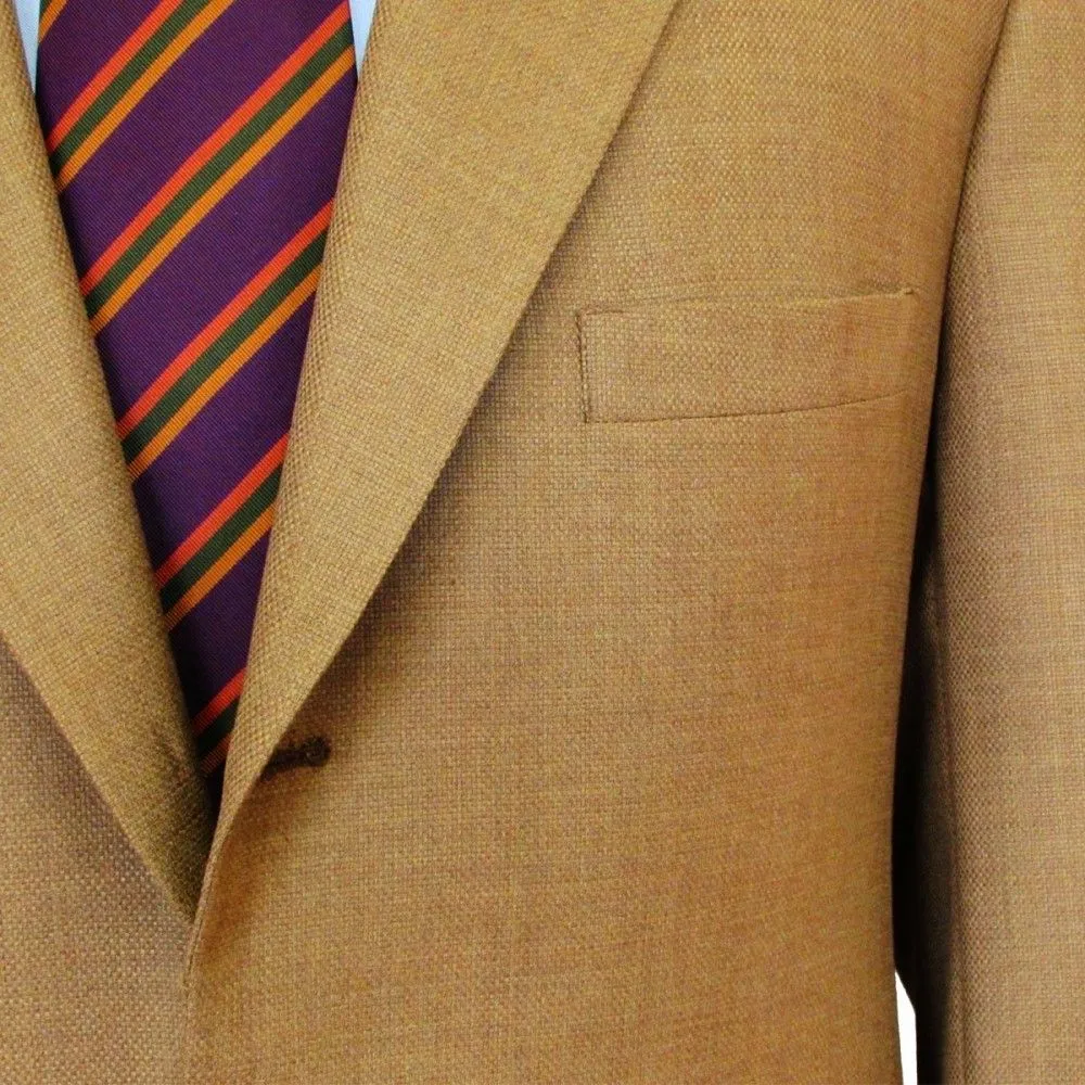 "O'Connell's x H Freeman Sport Coat - Super 100's Wool Hopsack - Vicuna" Sz 48L (NWT)