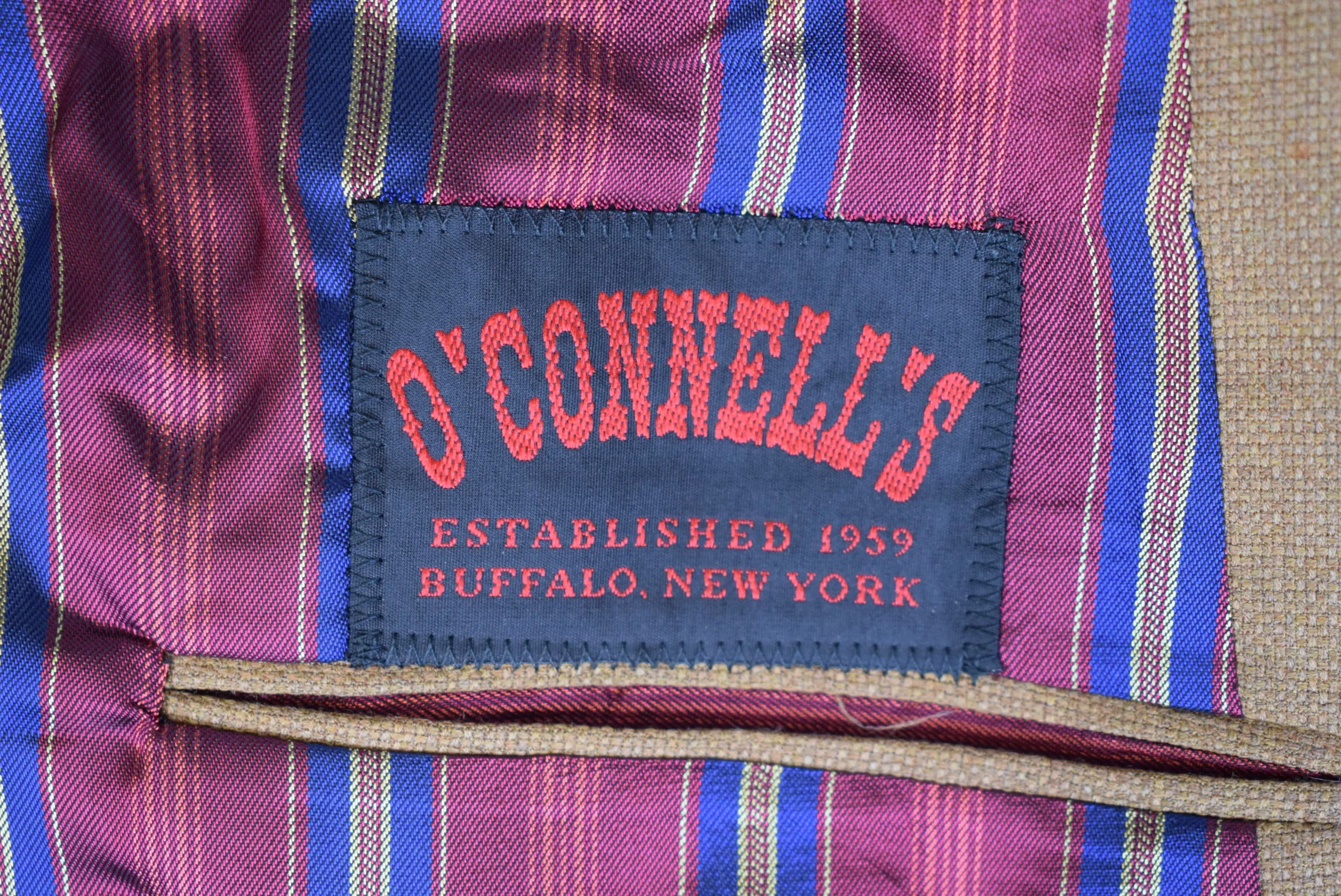 "O'Connell's x H Freeman Sport Coat - Super 100's Wool Hopsack - Vicuna" Sz 48L (NWT)