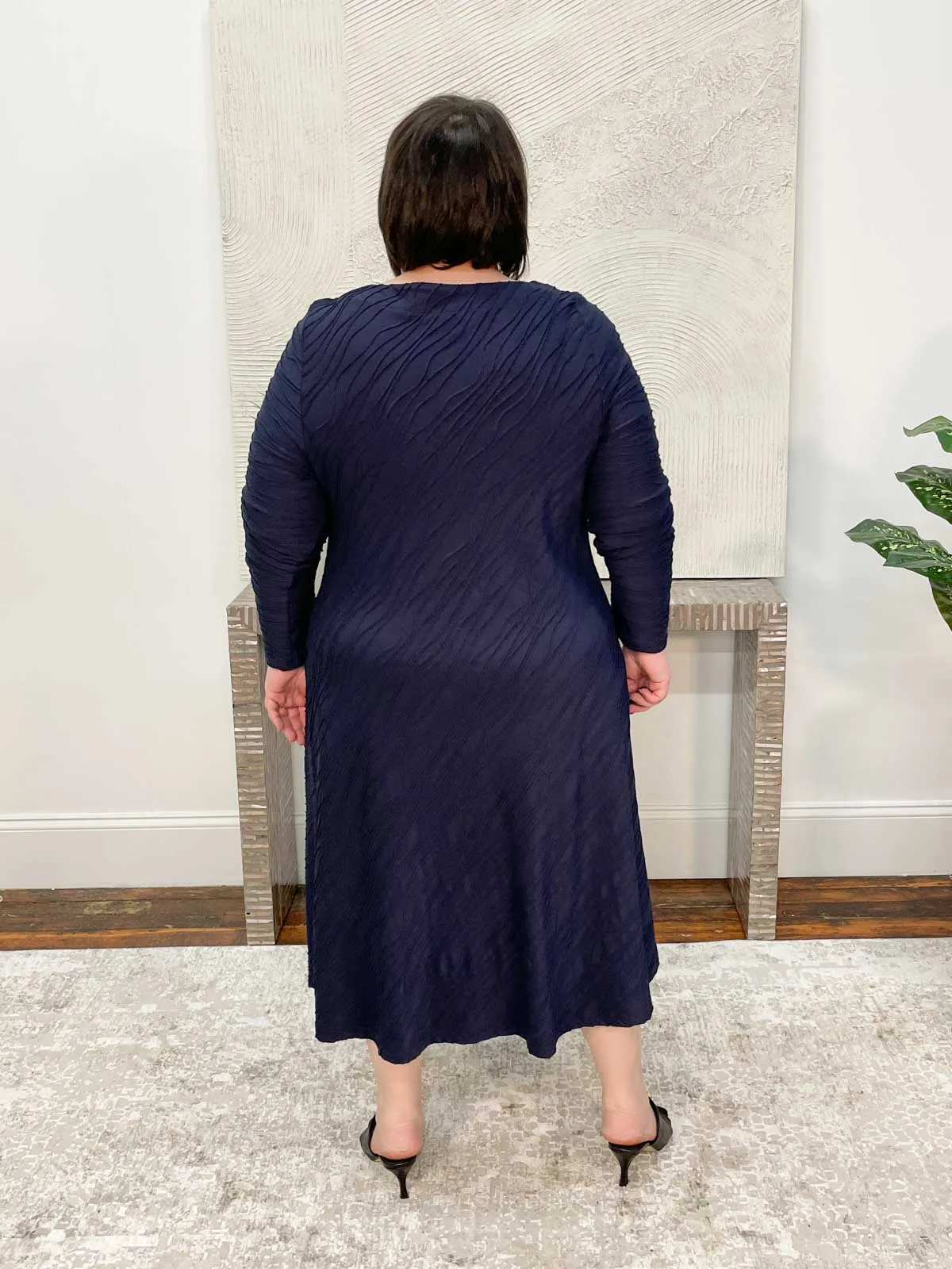 Seline Dress, Blue Waves