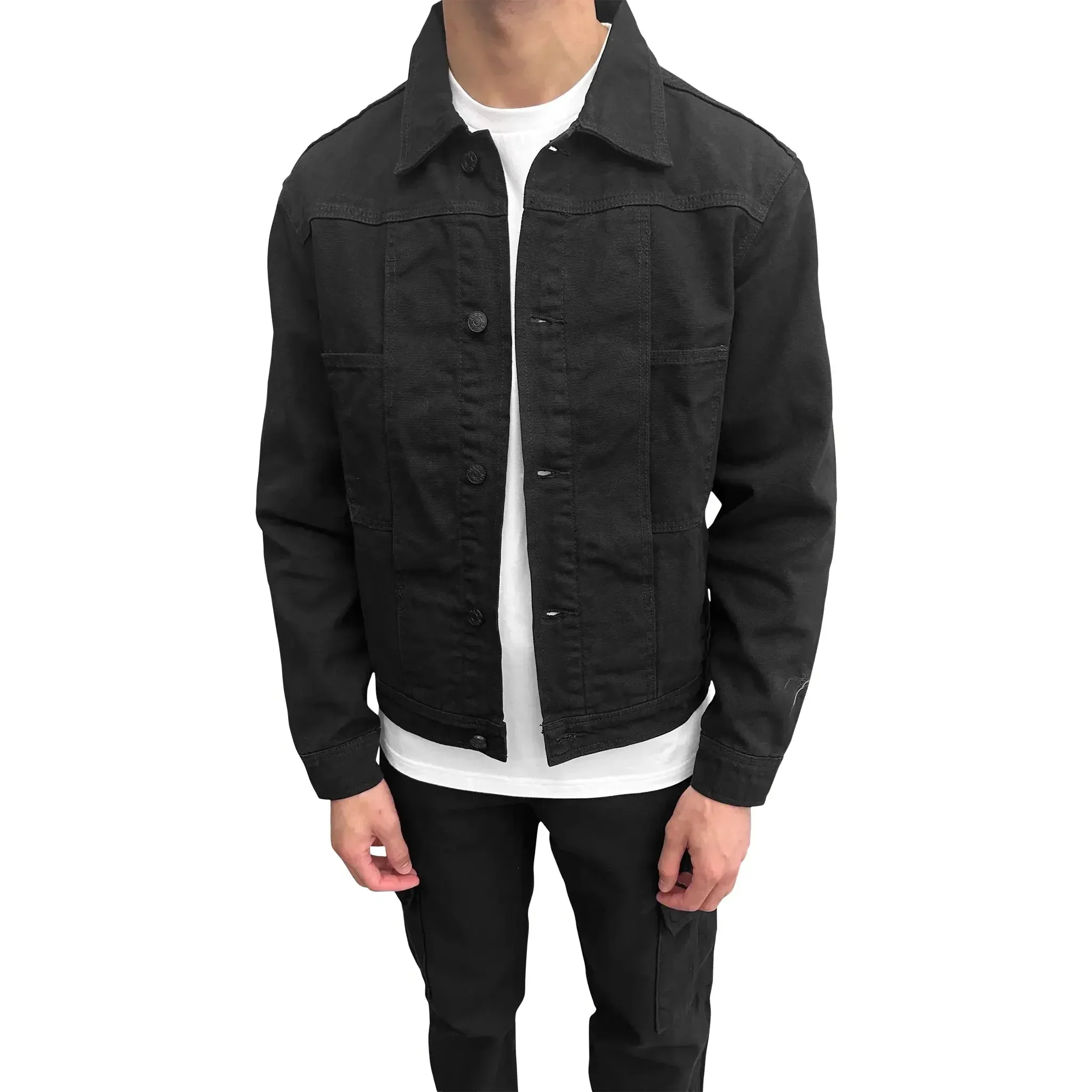 SIARR Black Denim Jacket
