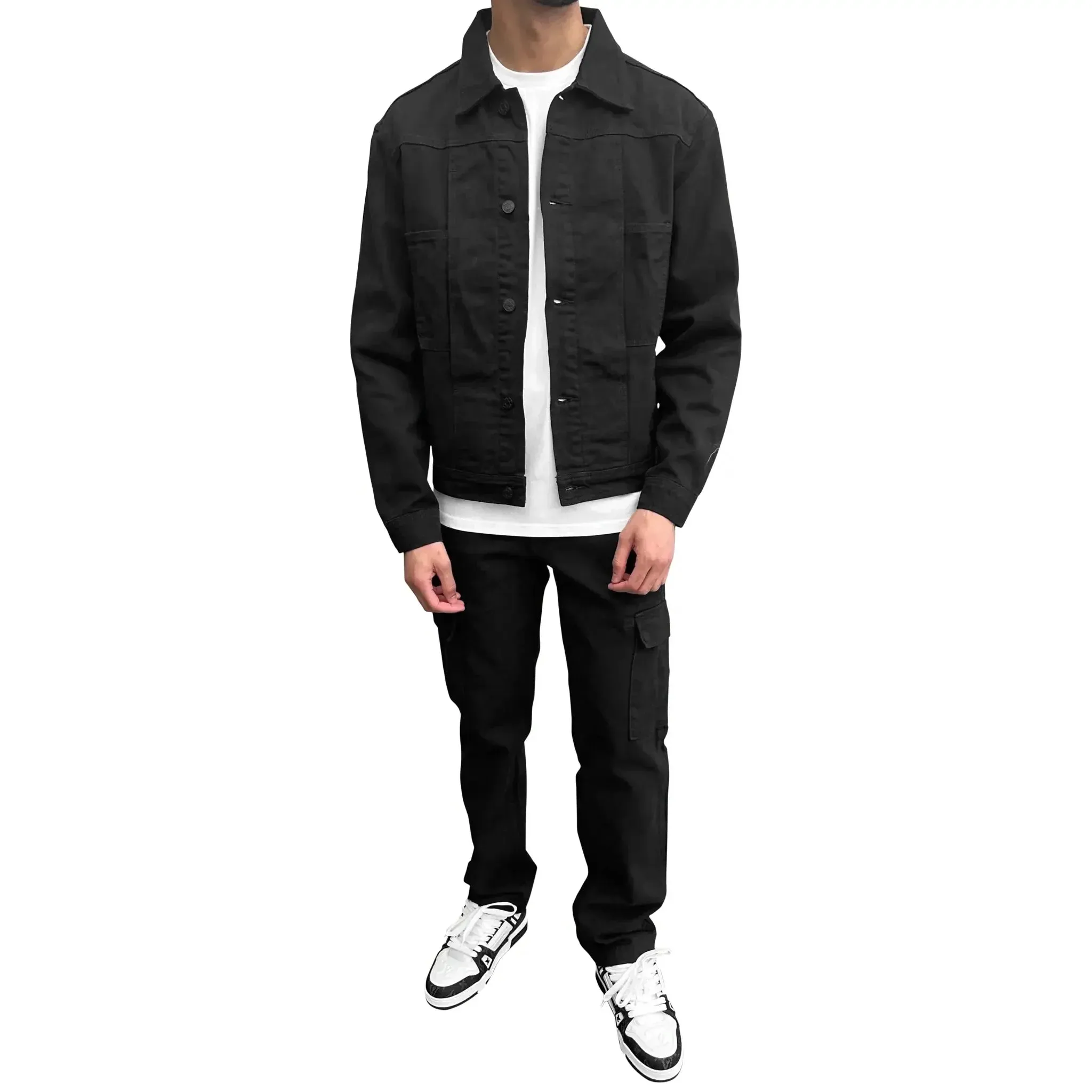 SIARR Black Denim Jacket