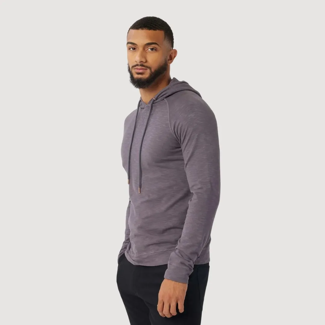 Soft Slub Long Sleeve Hoodie (Magnet)
