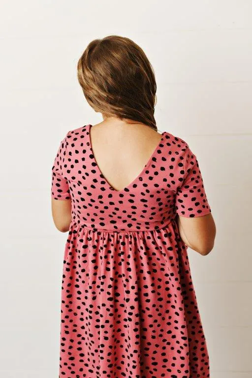 Spotted Salmon Twirl Dress