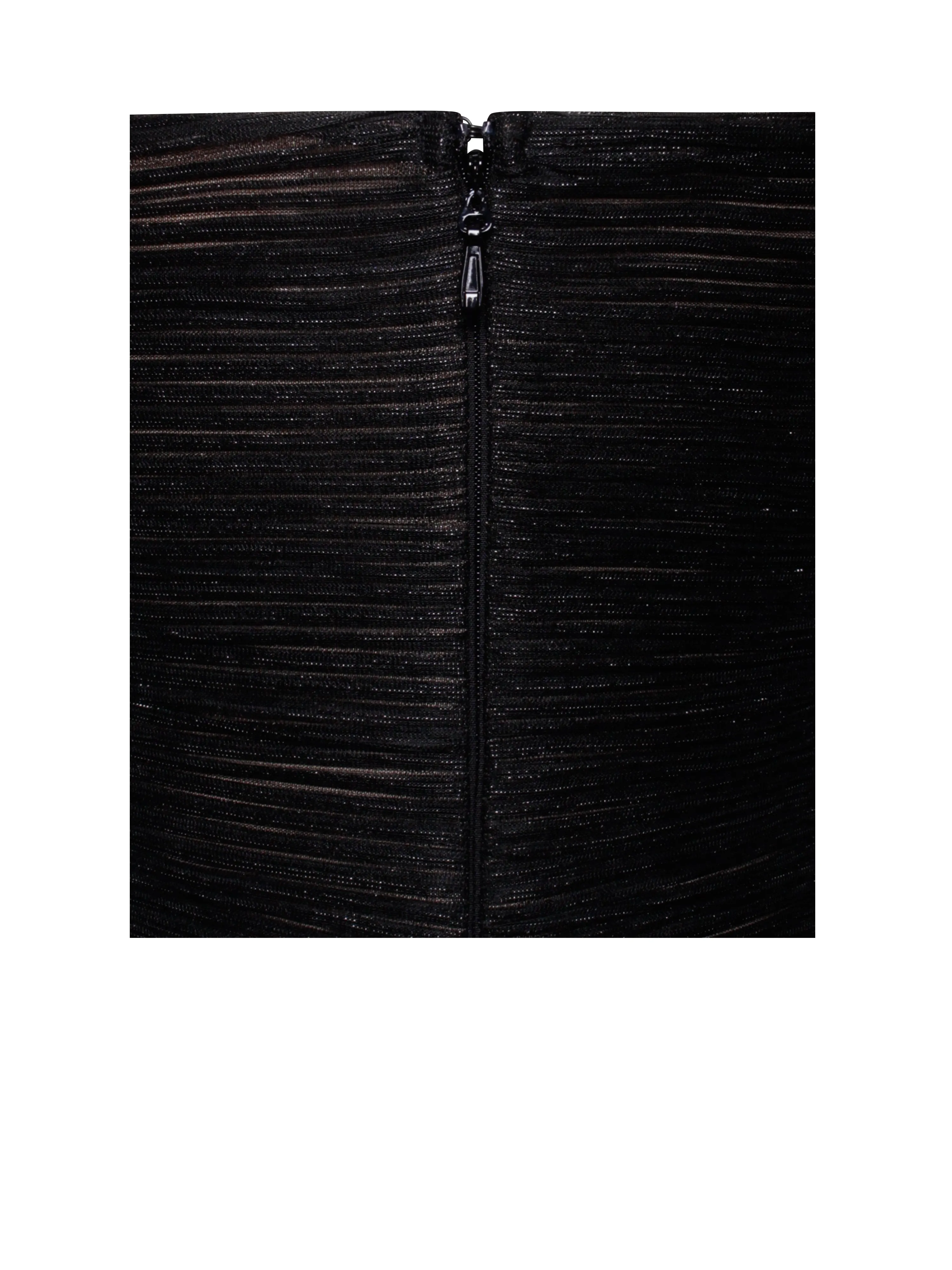 The Glint Black Ruched Graceful Chiffon Long Maxi Dress