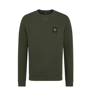 Tile Green Cotton Fleece Sweatshirt