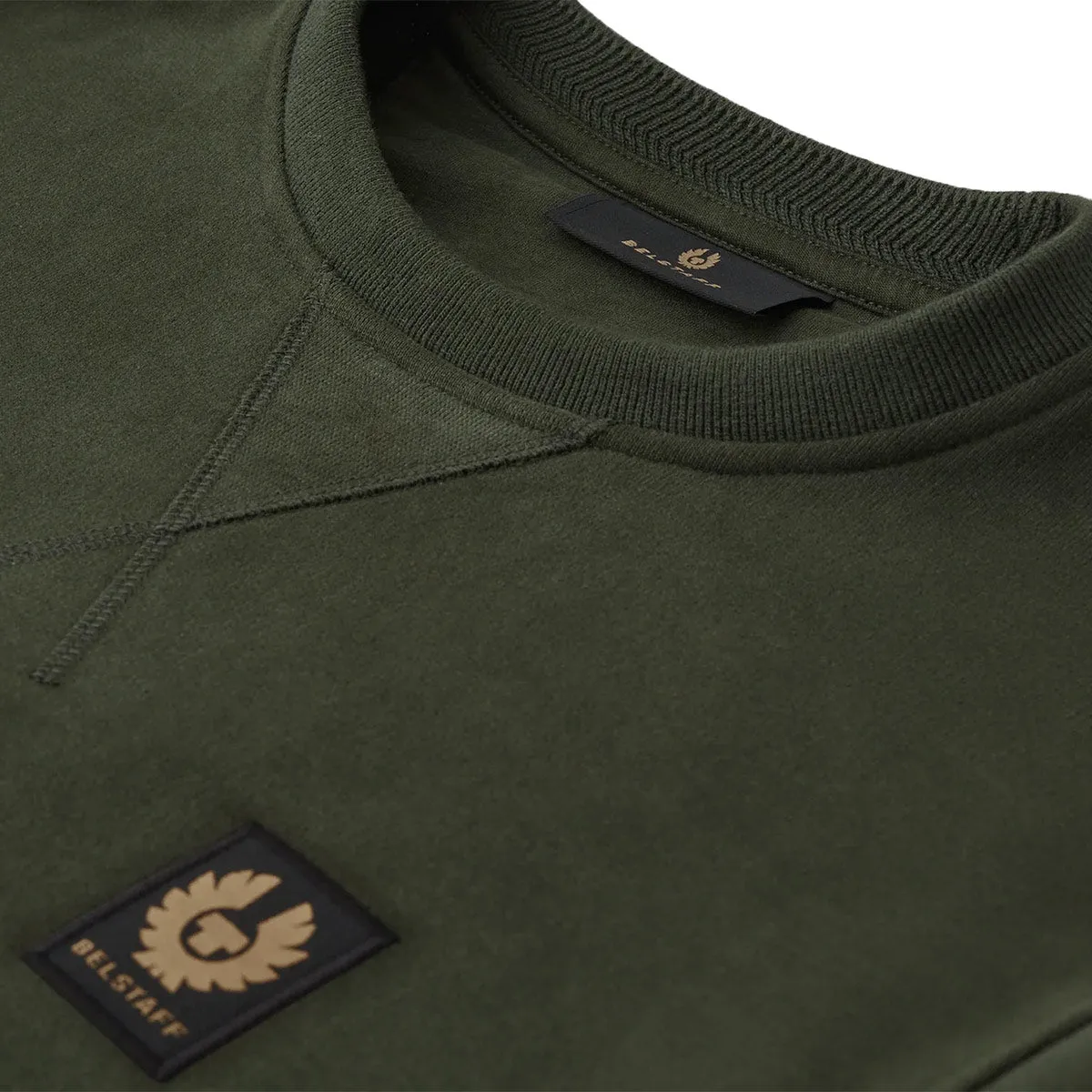 Tile Green Cotton Fleece Sweatshirt