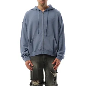 Twin All Around Hoodie Zip-Up in Sky