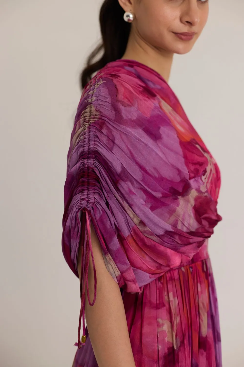 VIOLET ONE SHOULDER DRESS