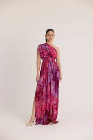 VIOLET ONE SHOULDER DRESS