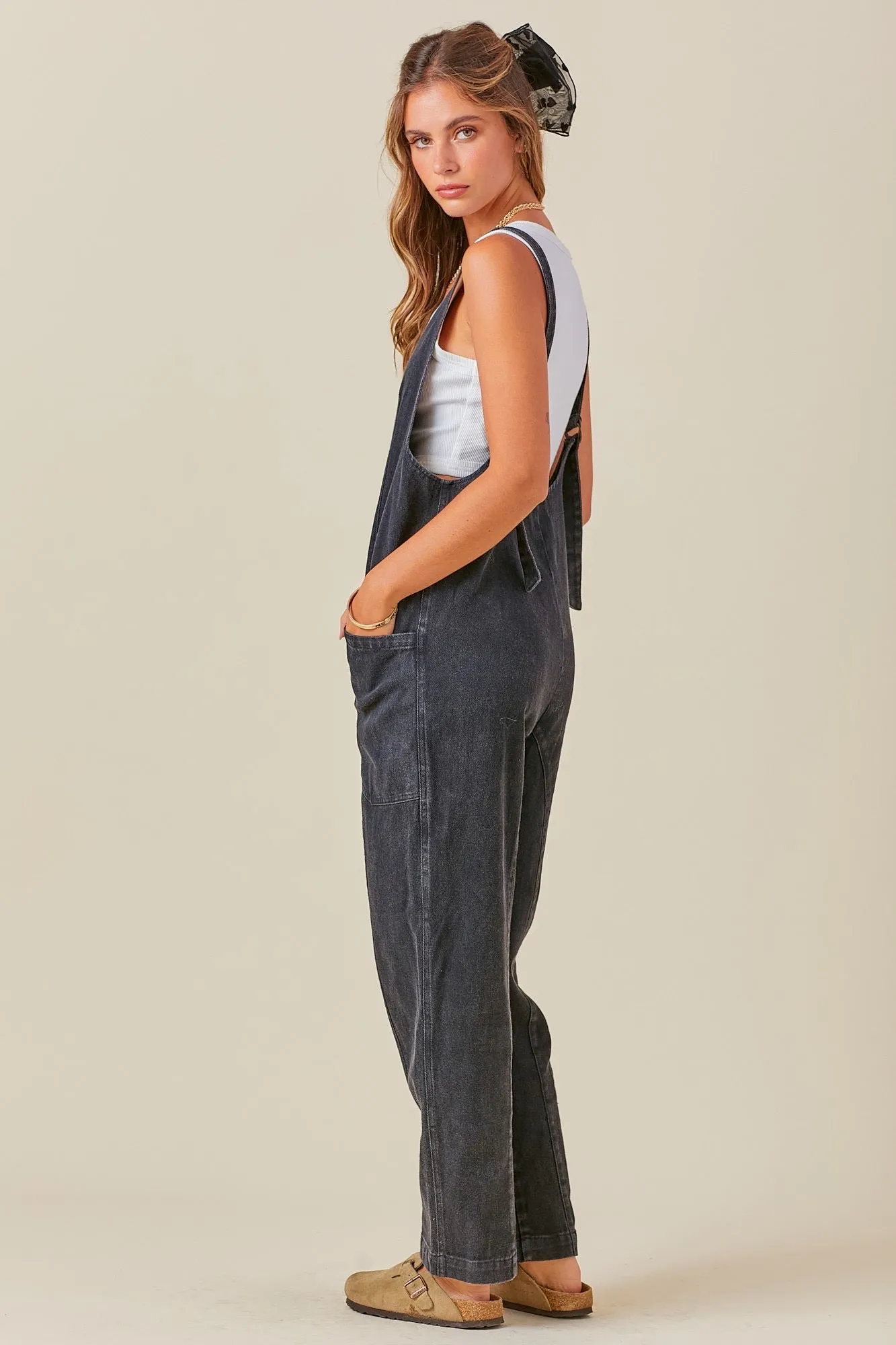Washed Denim Overall Jumper
