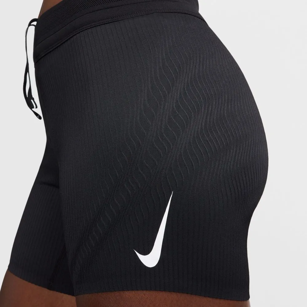 Womens Dri-FIT ADV Aeroswift Mid-Rise 5 Inch Running Shorts - Black
