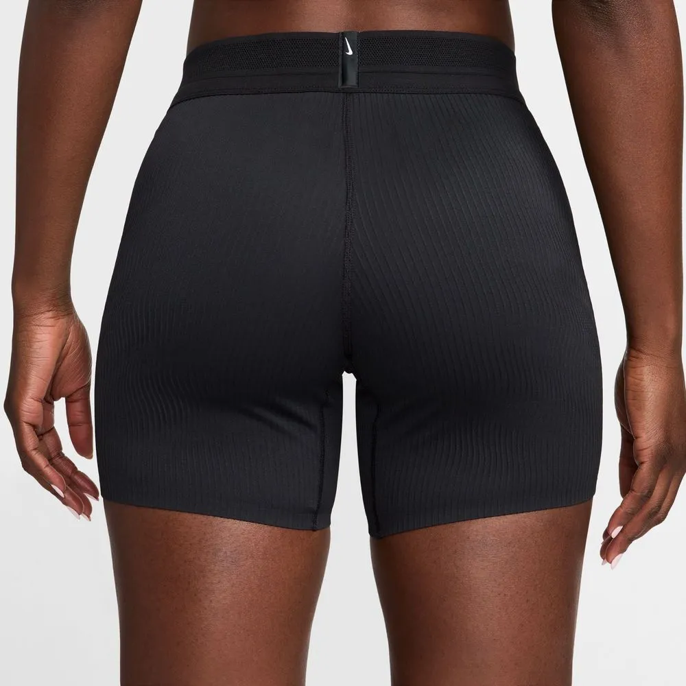 Womens Dri-FIT ADV Aeroswift Mid-Rise 5 Inch Running Shorts - Black
