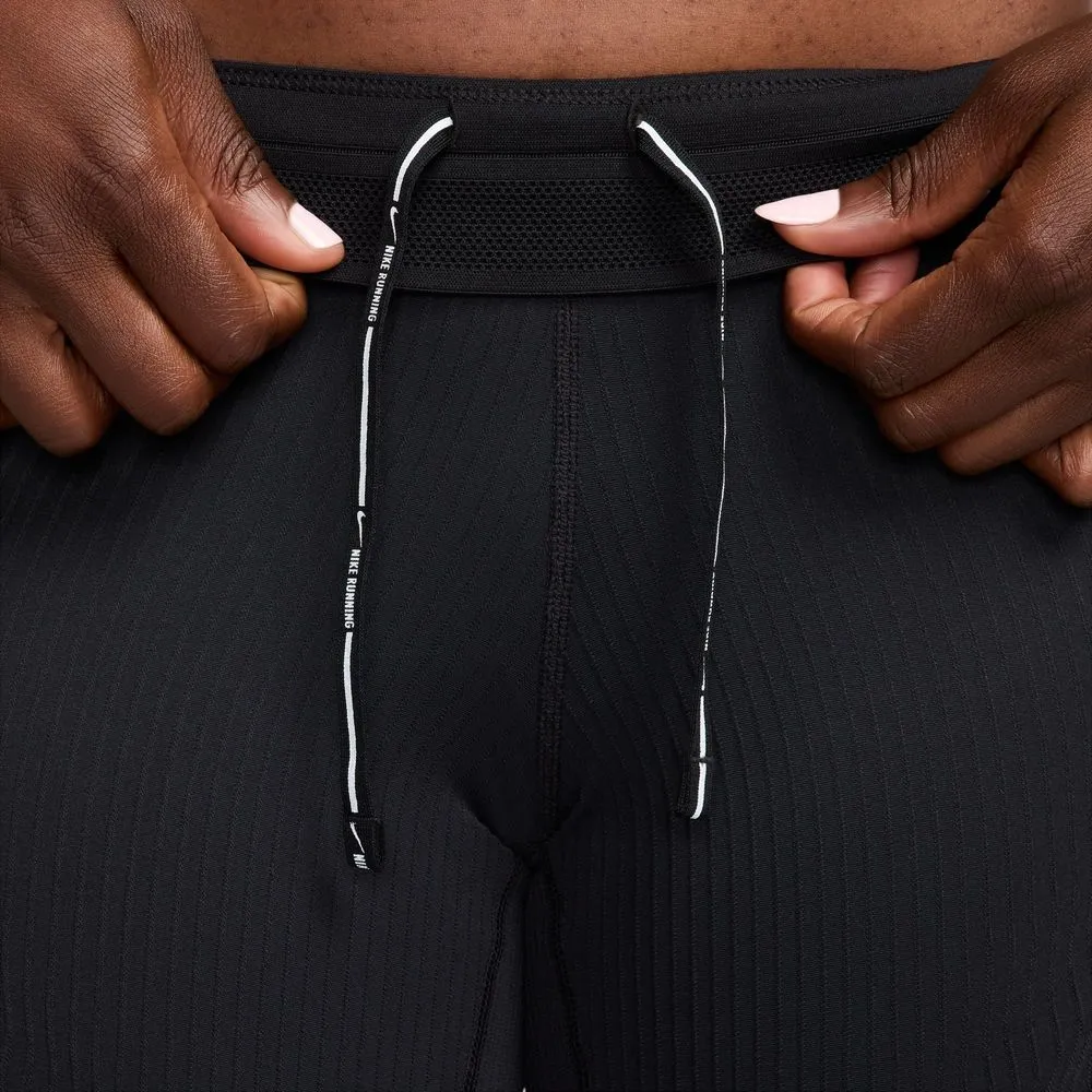 Womens Dri-FIT ADV Aeroswift Mid-Rise 5 Inch Running Shorts - Black