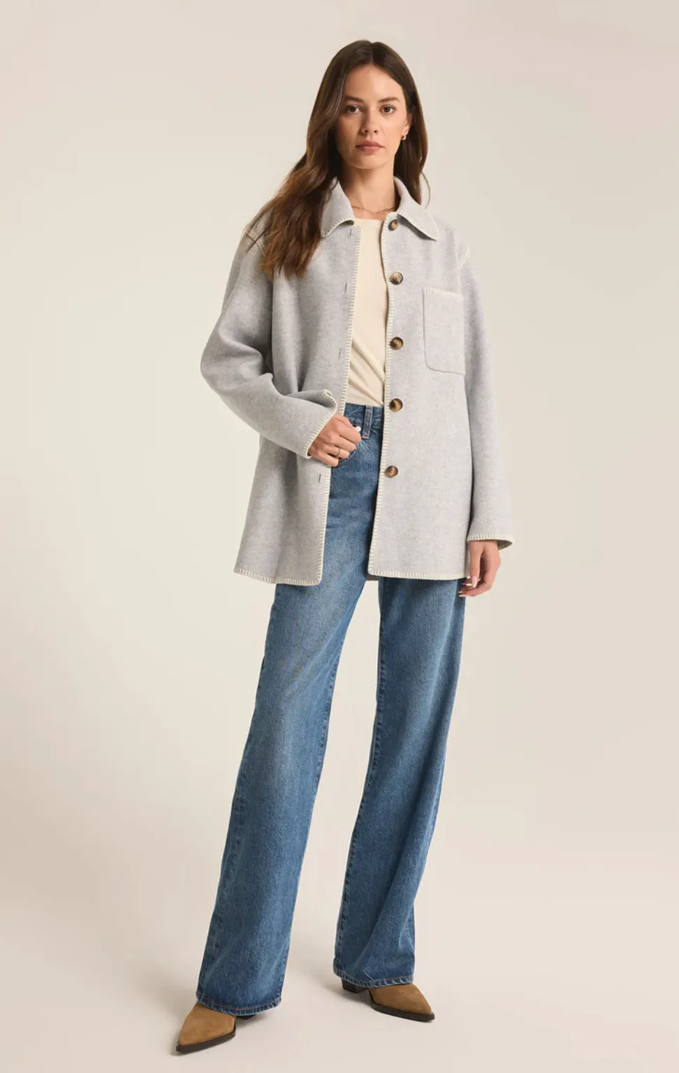 Z Supply Olivia Whipstitch Jacket